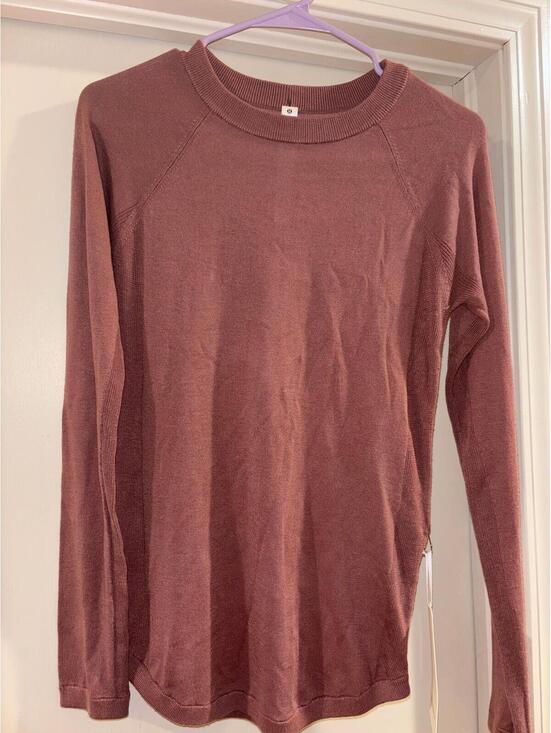 Other - Lululemon Boolux Lightweight Sweater Mauve Thumbhole Top Size 4 NWT
